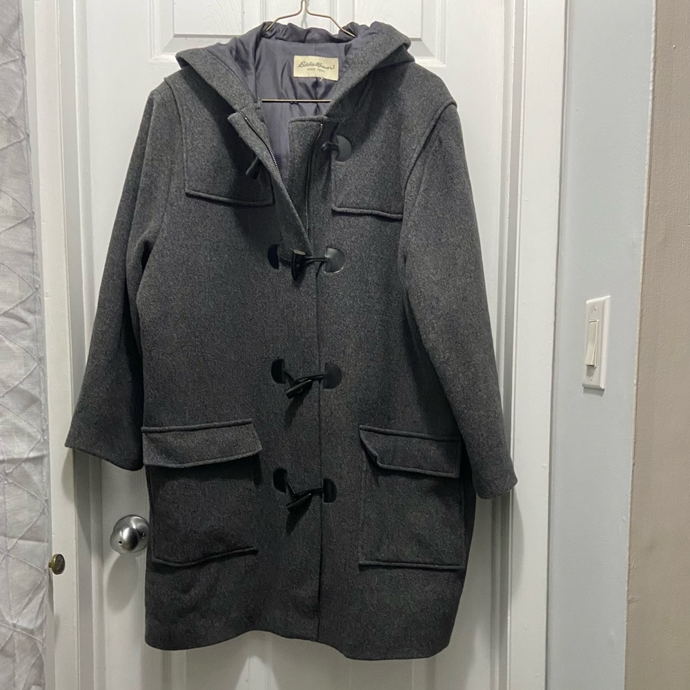 Eddie Bauer heavy wool coat. 2x